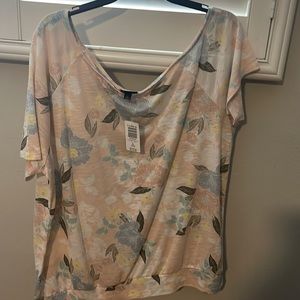 Flower pastel colors off the shoulder